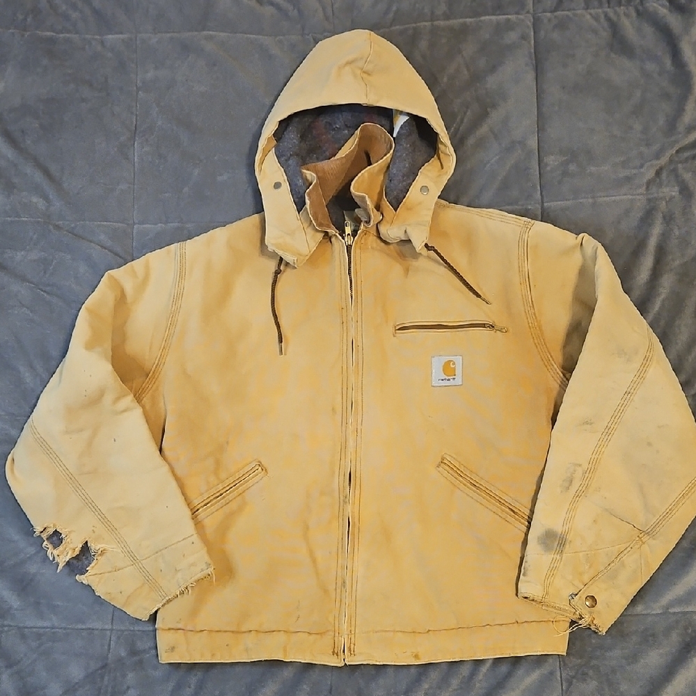 Carhartt Men's Tan Hooded Jacket